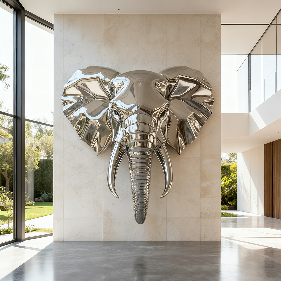 Suspended Mirrored Sculpture