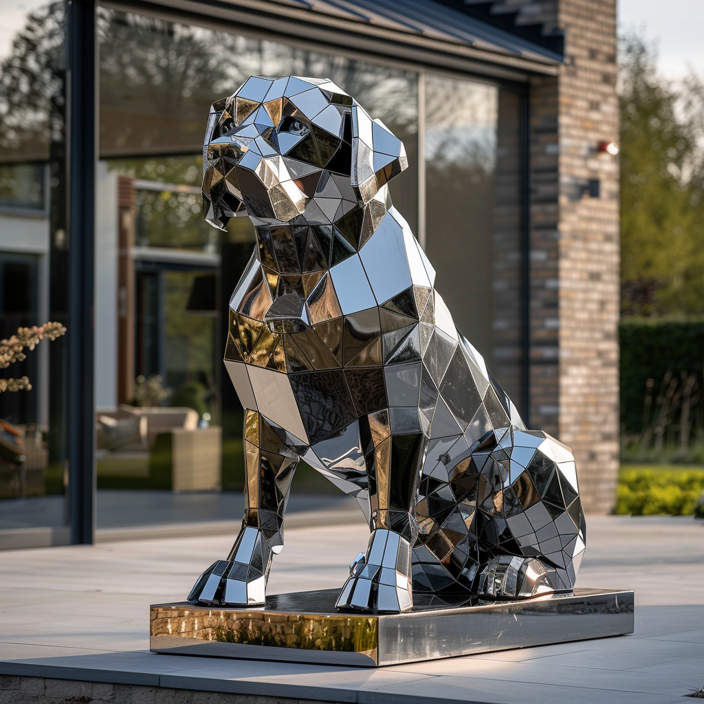 Metal Polyhedral Sculpture